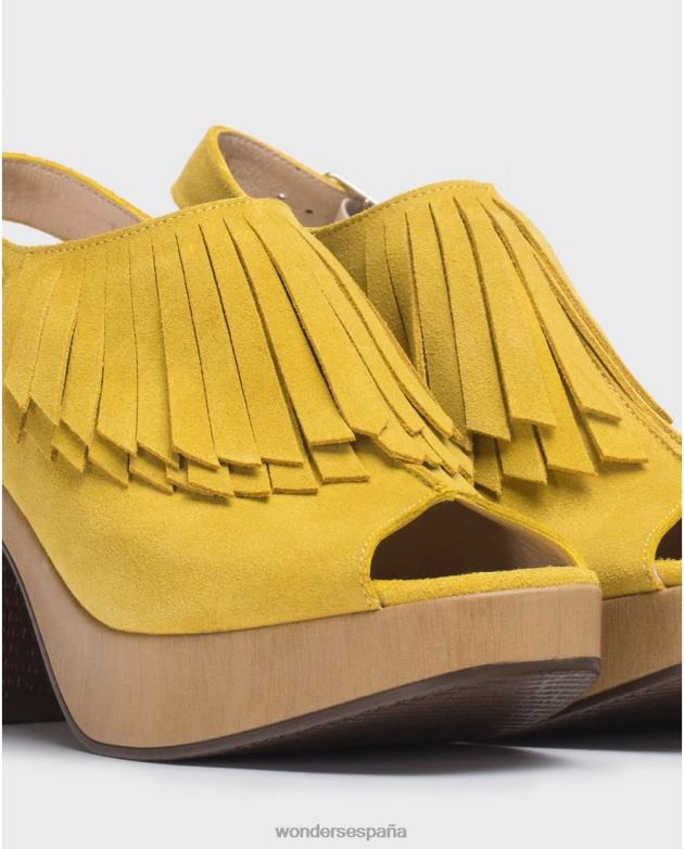 zapato vaiana lima amarillo mujer Wonders 40486210 calzado