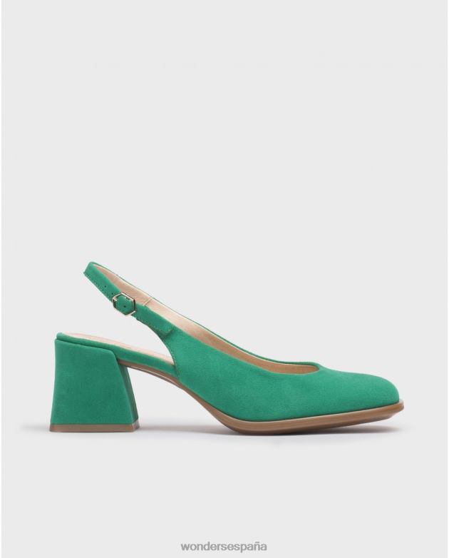 zapatos adele verde jade mujer Wonders 4048699 calzado