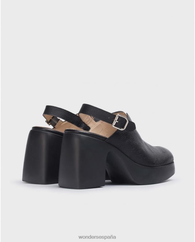 zapatos alaska negro negro mujer Wonders 40486152 calzado