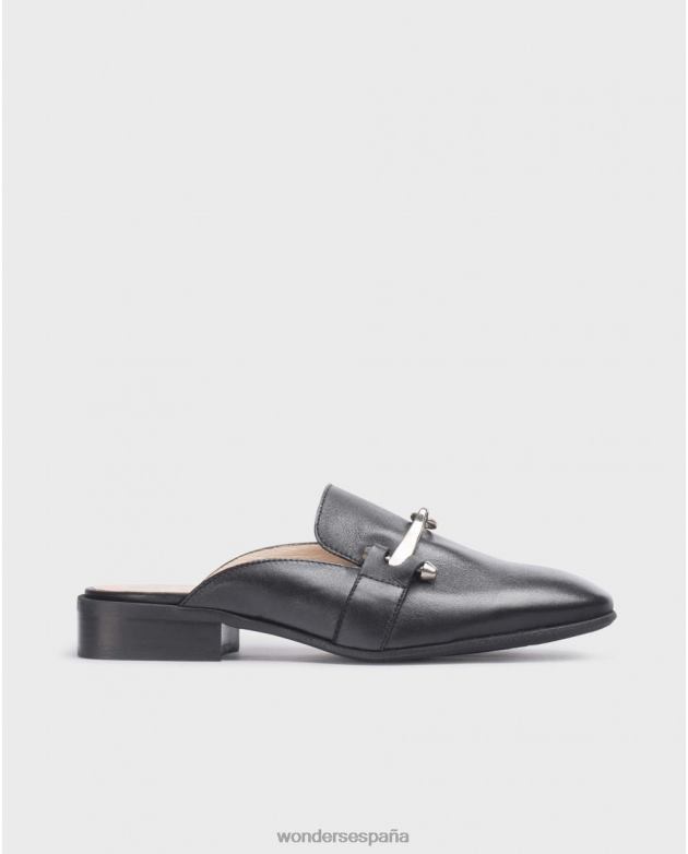 zueco qatar negro mujer Wonders 40486267 calzado