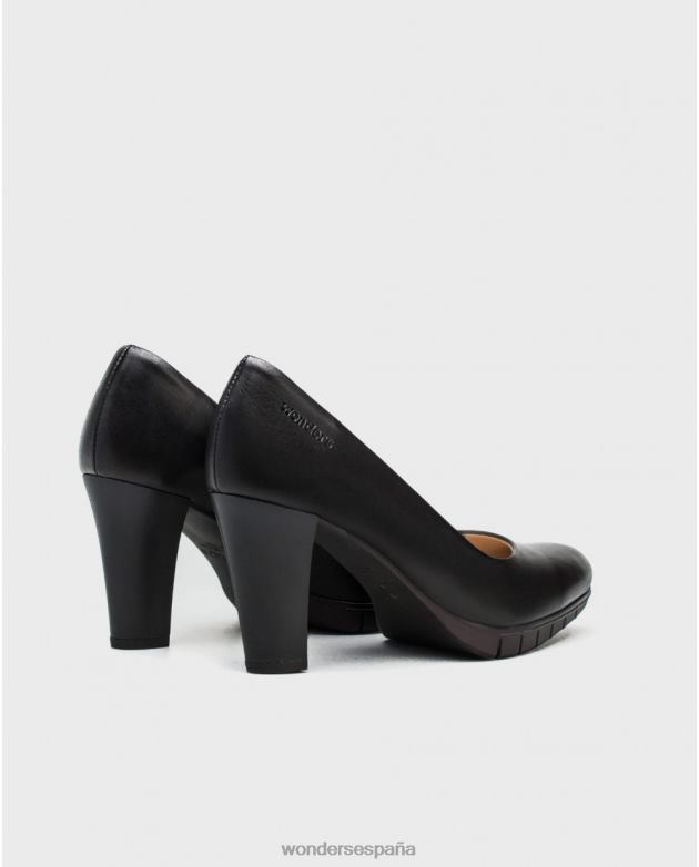 zapato negro macy negro mujer Wonders 40486300 calzado