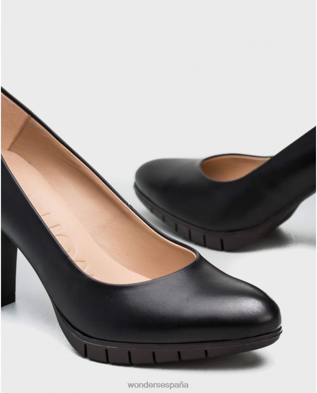 zapato negro macy negro mujer Wonders 40486300 calzado