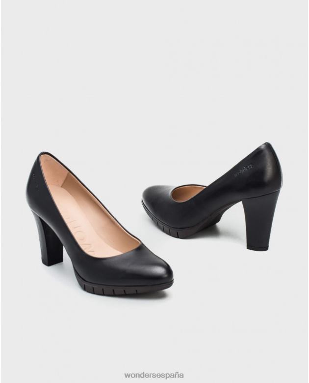 zapato negro macy negro mujer Wonders 40486300 calzado