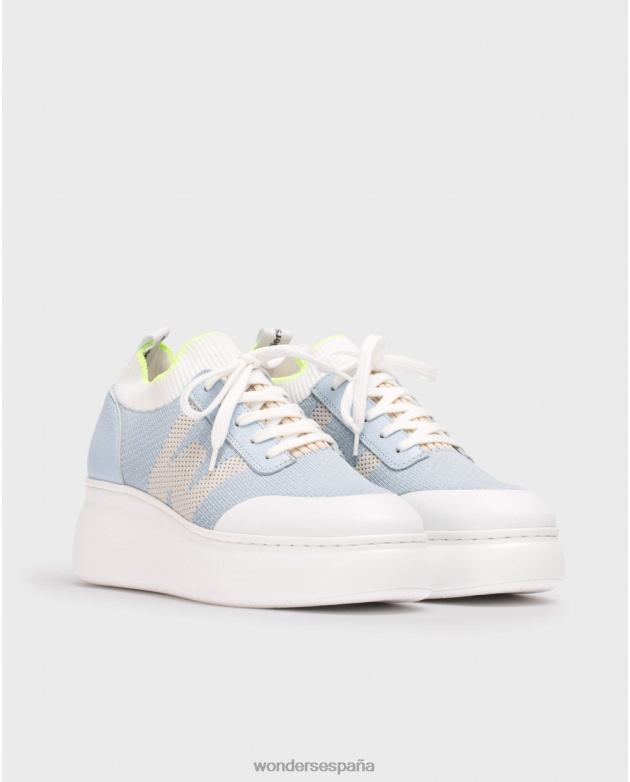 azul a-2635 mujer Wonders 4048694 calzado