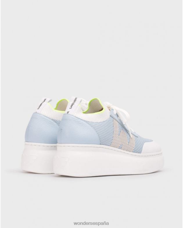 azul a-2635 mujer Wonders 4048694 calzado