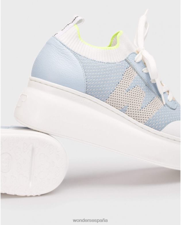 azul a-2635 mujer Wonders 4048694 calzado