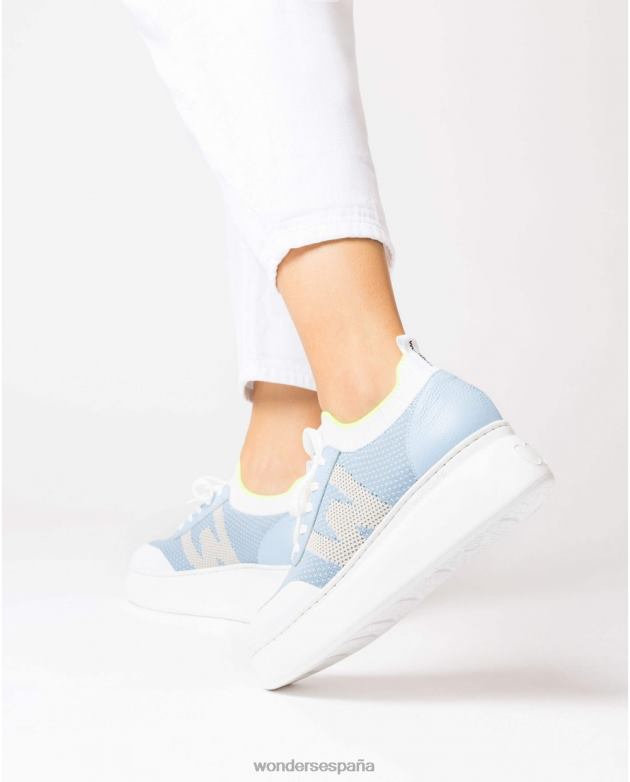 azul a-2635 mujer Wonders 4048694 calzado