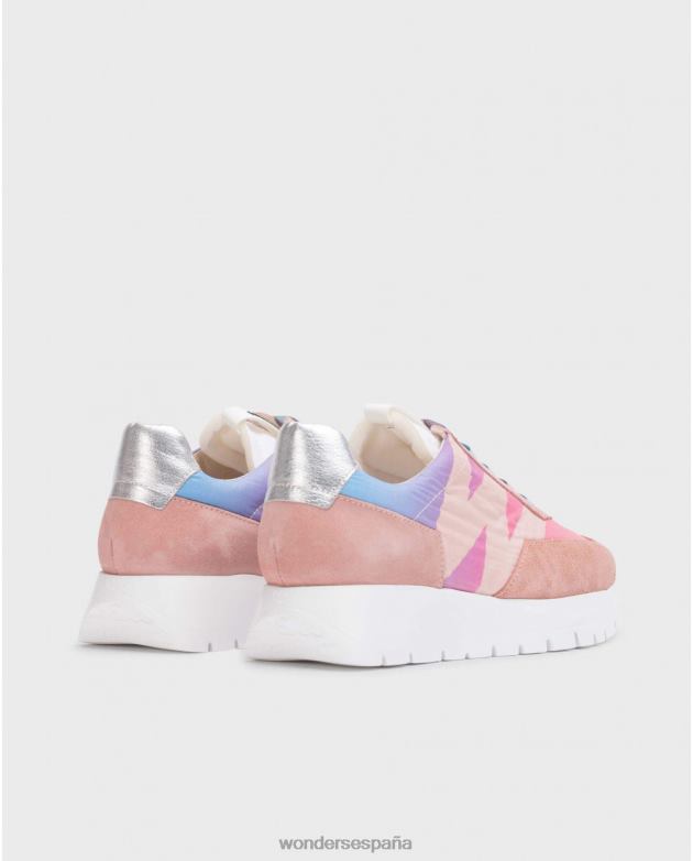 rosa/rosad zapatilla odisei rosa mujer Wonders 4048698 calzado
