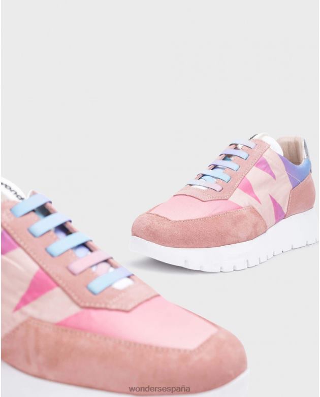 rosa/rosad zapatilla odisei rosa mujer Wonders 4048698 calzado