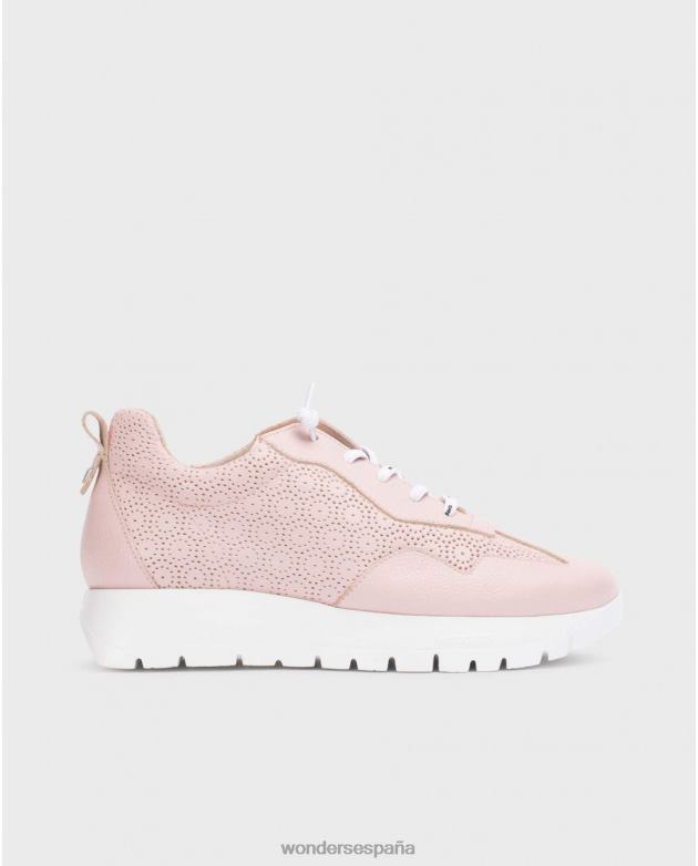 rosa zapatilla estrella rosa mujer Wonders 40486156 calzado