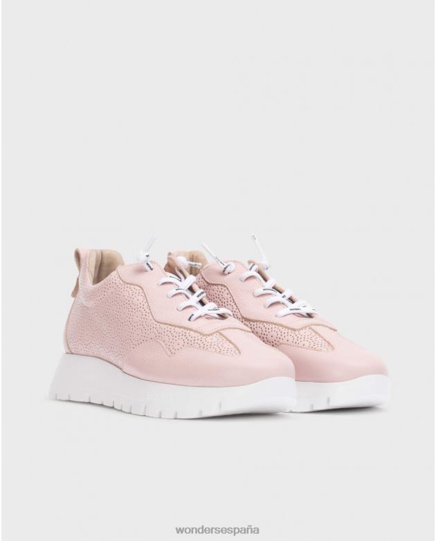 rosa zapatilla estrella rosa mujer Wonders 40486156 calzado