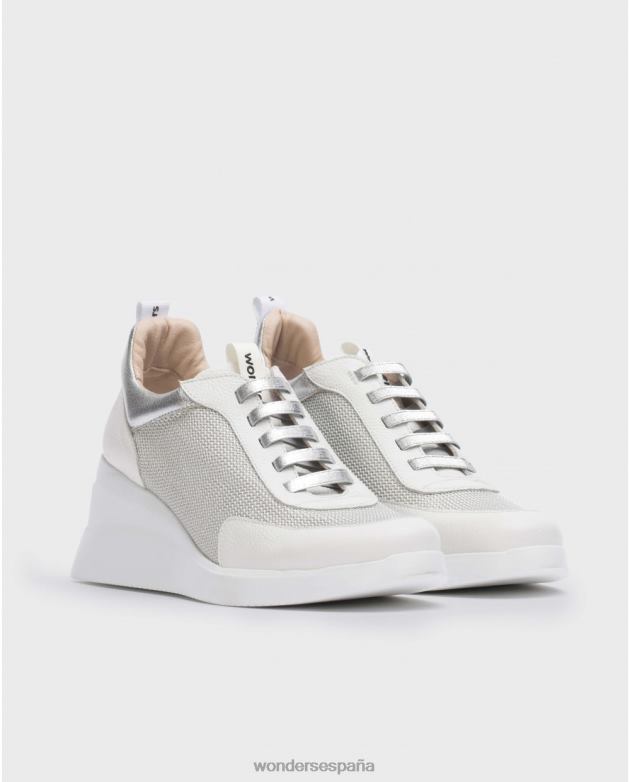 zapatilla arcoiris blanca off/gri/pl mujer Wonders 40486130 calzado