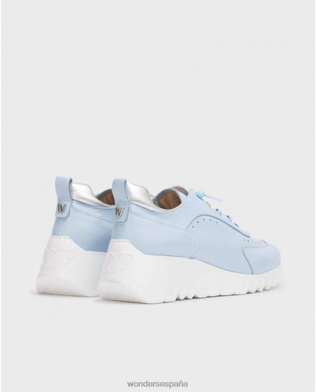 zapatilla azul menta blu/pl mujer Wonders 40486172 calzado