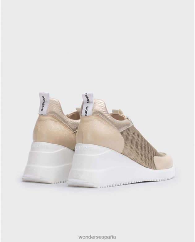 zapatilla beige arcoiris nat/bei/pt mujer Wonders 40486129 calzado