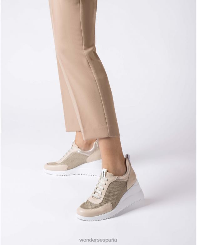 zapatilla beige arcoiris nat/bei/pt mujer Wonders 40486129 calzado