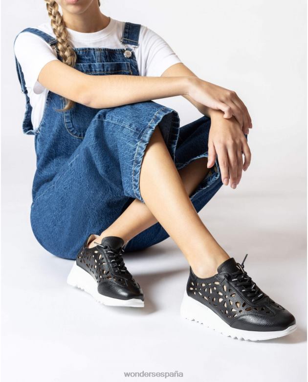 zapatilla negra nuxe negra mujer Wonders 40486285 calzado