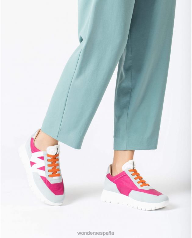 zapatilla odisei aloe/blanc azul mujer Wonders 40486248 calzado