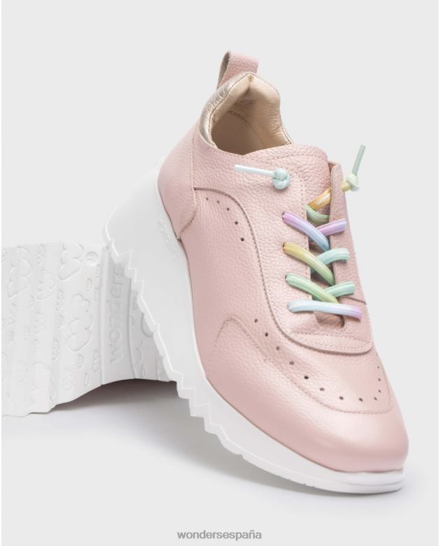zapatilla rosa menta ros/pt mujer Wonders 40486171 calzado
