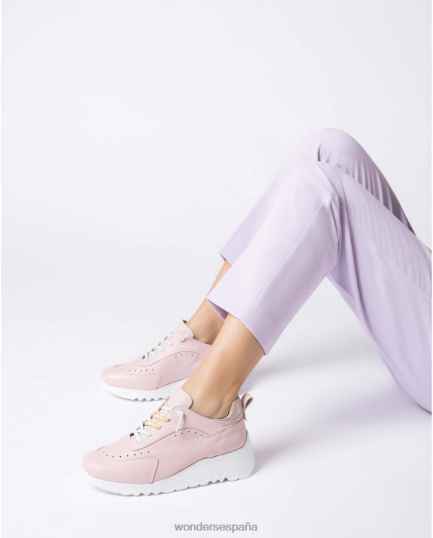 zapatilla rosa menta ros/pt mujer Wonders 40486171 calzado