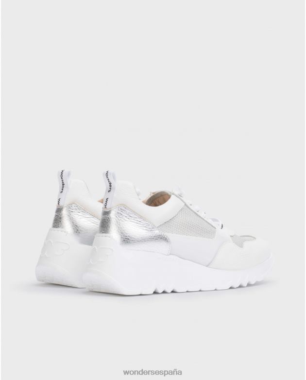 zapatilla suki blanco roto/gris mujer Wonders 40486132 calzado