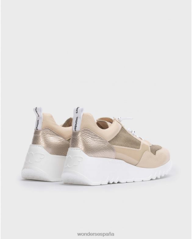 zapatilla suki natural/be beige mujer Wonders 40486131 calzado
