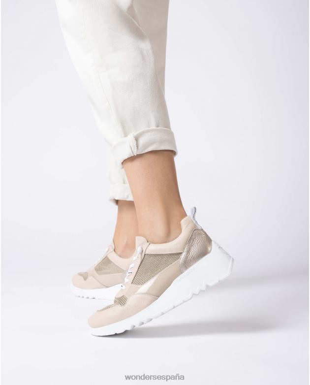 zapatilla suki natural/be beige mujer Wonders 40486131 calzado
