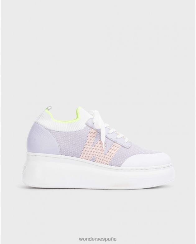 zapatilla violeta lavanda kiwi mujer Wonders 4048693 calzado