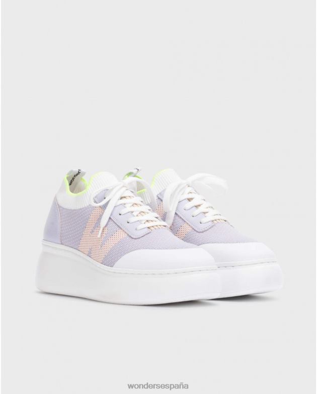 zapatilla violeta lavanda kiwi mujer Wonders 4048693 calzado