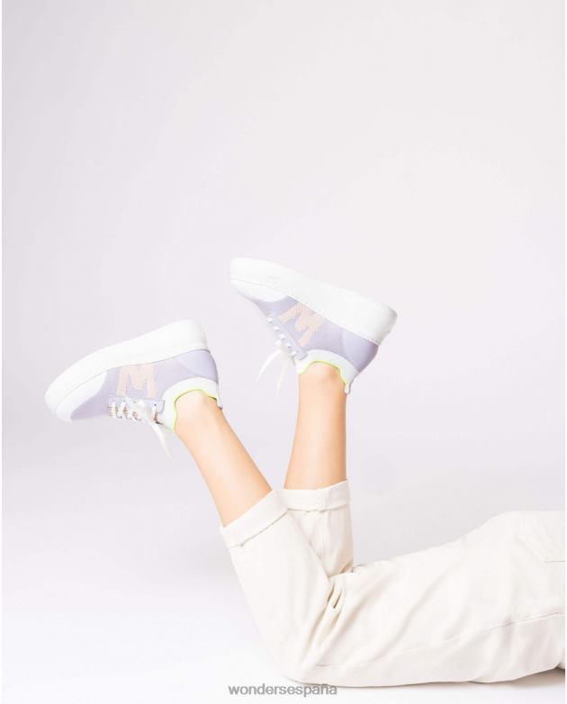 zapatilla violeta lavanda kiwi mujer Wonders 4048693 calzado