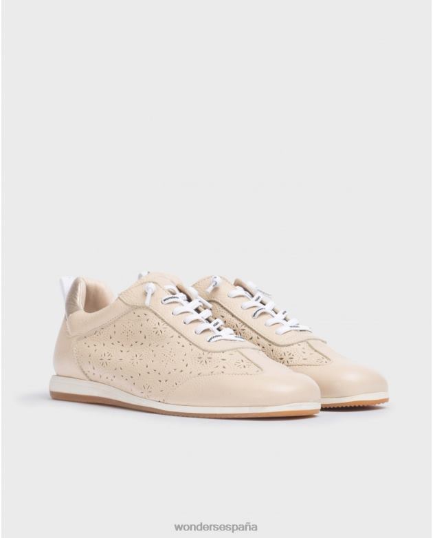 zapatillas brit beige natur/plao mujer Wonders 40486281 calzado