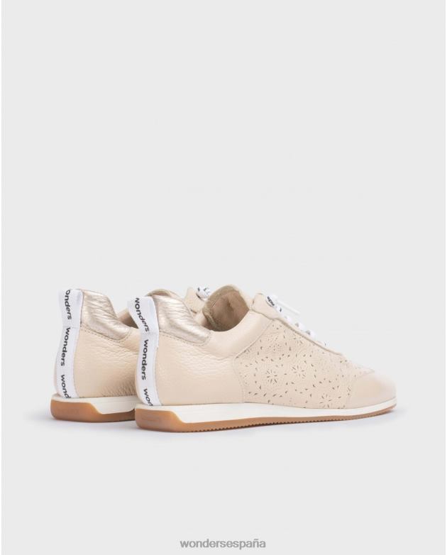 zapatillas brit beige natur/plao mujer Wonders 40486281 calzado