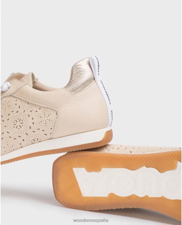 zapatillas brit beige natur/plao mujer Wonders 40486281 calzado