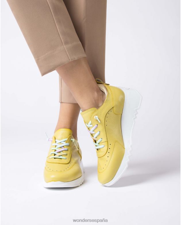 zapatillas lim/go amarillo menta mujer Wonders 40486170 calzado