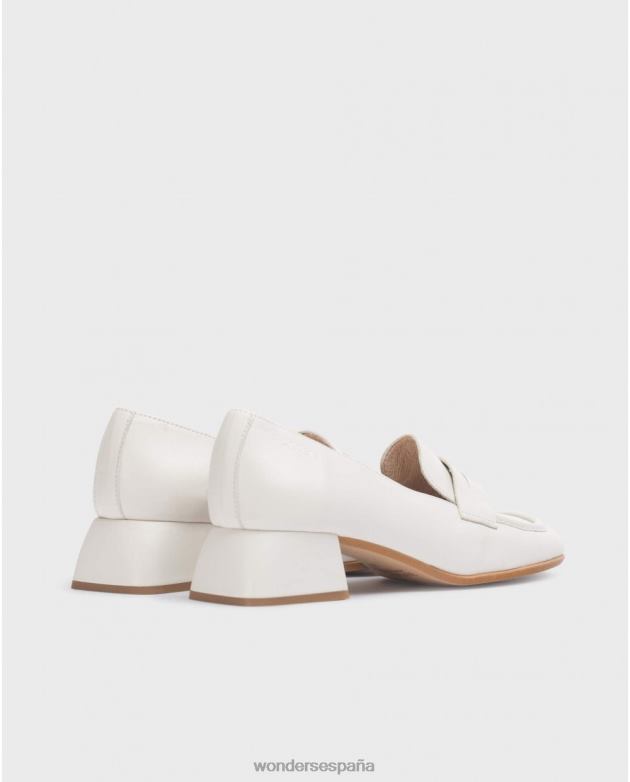 mocasín de regalo blanco roto mujer Wonders 40486222 calzado