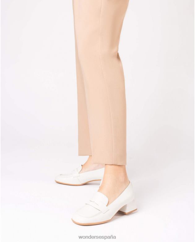 mocasín de regalo blanco roto mujer Wonders 40486222 calzado