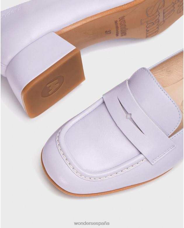 mocasín de regalo violeta lavanda mujer Wonders 40486220 calzado