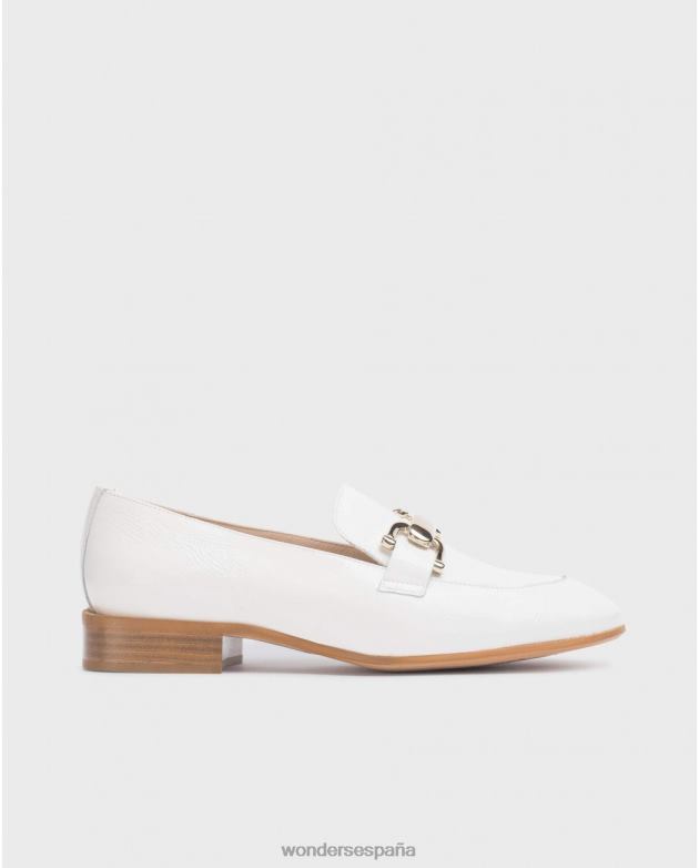 mocasín ermes blanco roto mujer Wonders 40486235 calzado