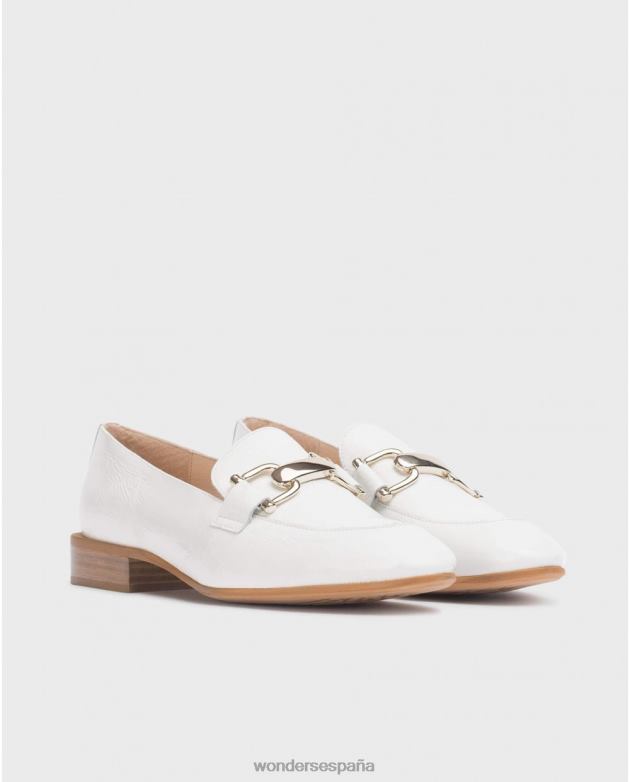mocasín ermes blanco roto mujer Wonders 40486235 calzado