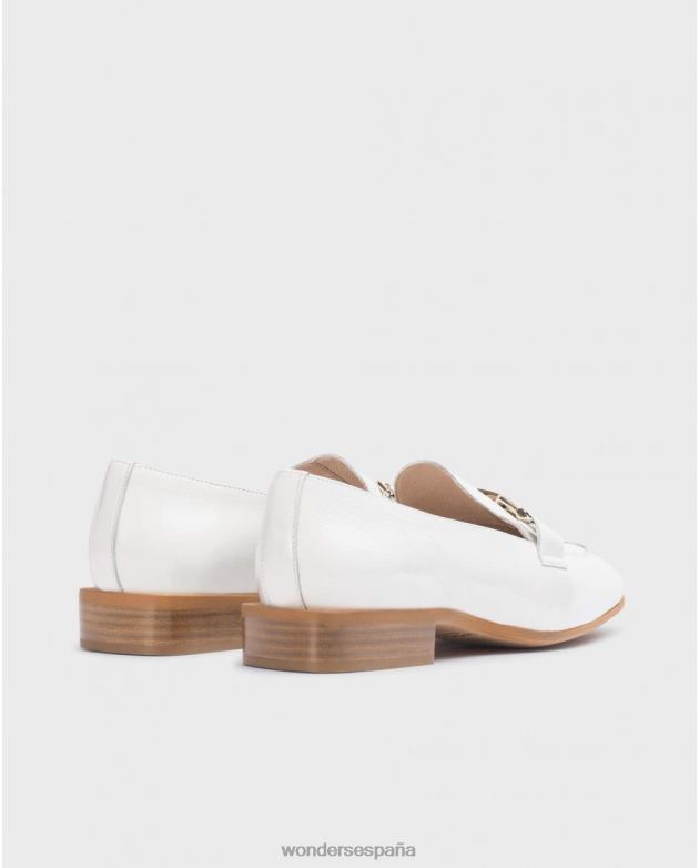 mocasín ermes blanco roto mujer Wonders 40486235 calzado
