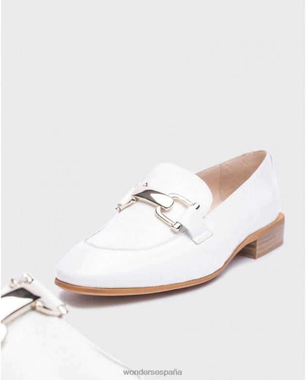 mocasín ermes blanco roto mujer Wonders 40486235 calzado