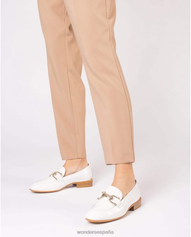 mocasín ermes blanco roto mujer Wonders 40486235 calzado
