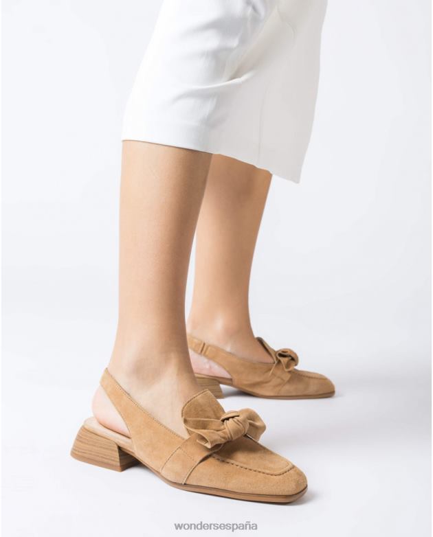 zapato marrón arena watts mujer Wonders 40486142 calzado